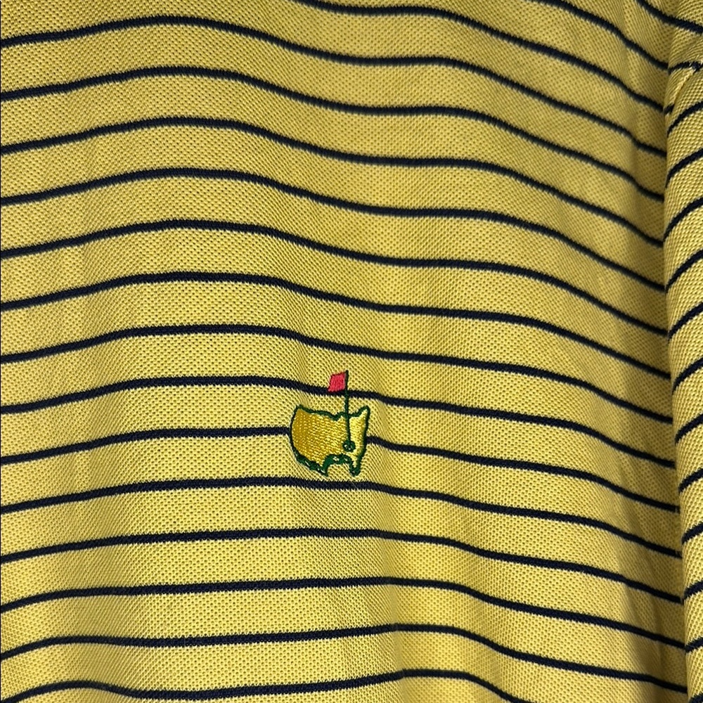 Masters Yellow and Black Polo Shirt Classic Style - Picture 2 of 5